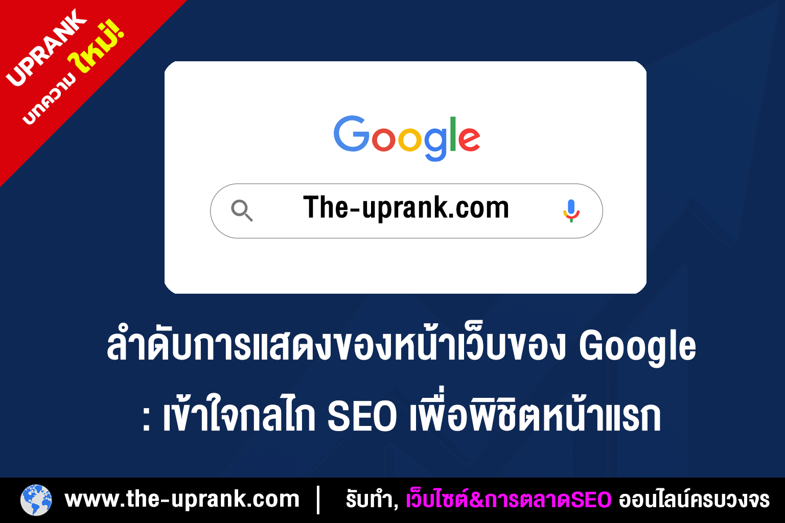 ลำดับการแสดงของหน้าเว็บของ Google: เข้าใจกลไก SEO เพื่อพิชิตหน้าแรก