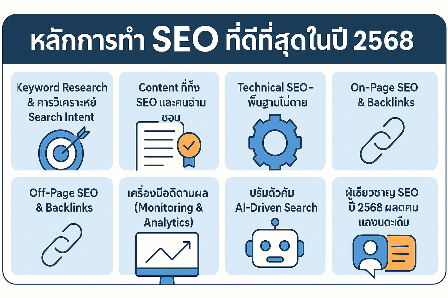 หลักการทำ SEO ที่ดีที่สุดในปี 2568